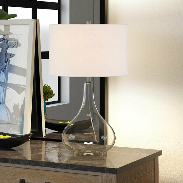 Henn & Hart Mirabella Clear Glass Table Lamp TL0135
